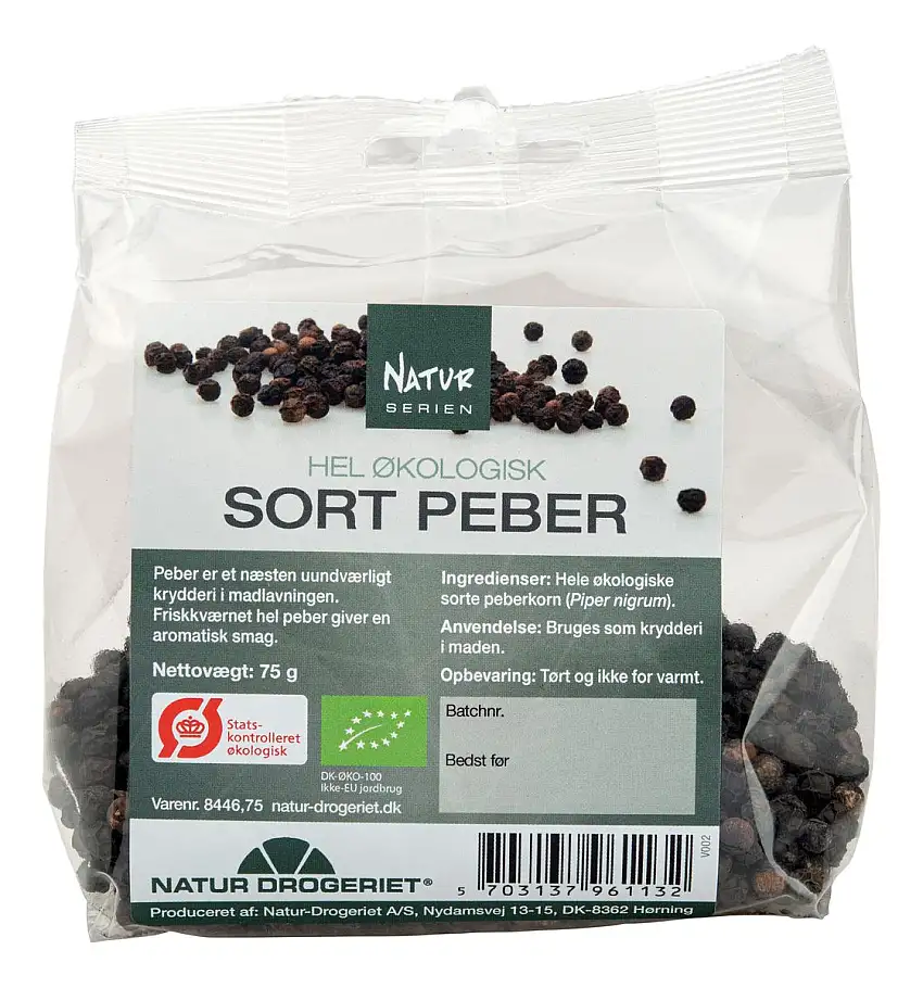 Natur-Drogeriet Peber Hel Sort Ø - 75 g.