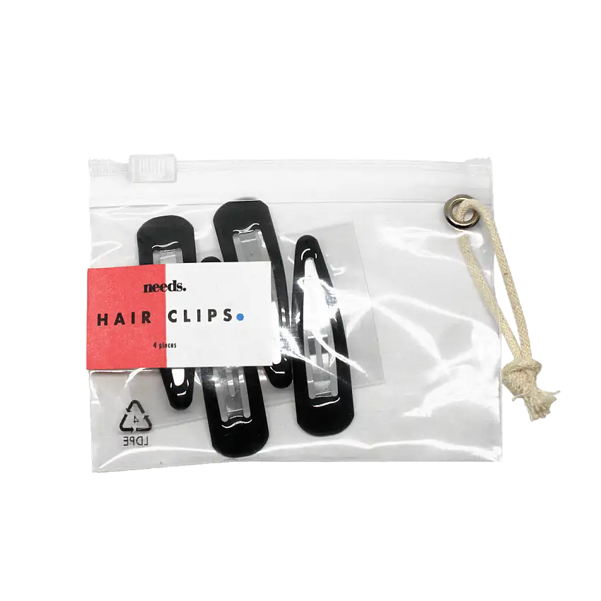 Needs Hårspænder - sort/brun - 4 stk.