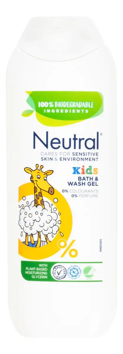 Neutral Kids Bath & Wash Gel - 250 ml.