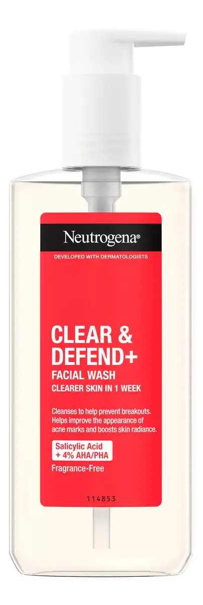 Neutrogena Clear & Defend+ Facial Wash - 200 ml.