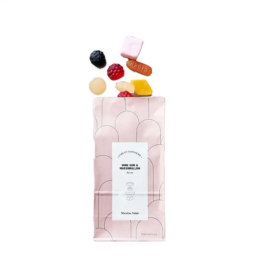 Nicolas Vahé Sweets, Wine Gum & Marshmallow - 140 g.