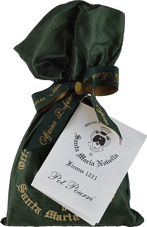 Santa Maria Novella Pot Pourri Embroidered Silk Bag Green 70870283