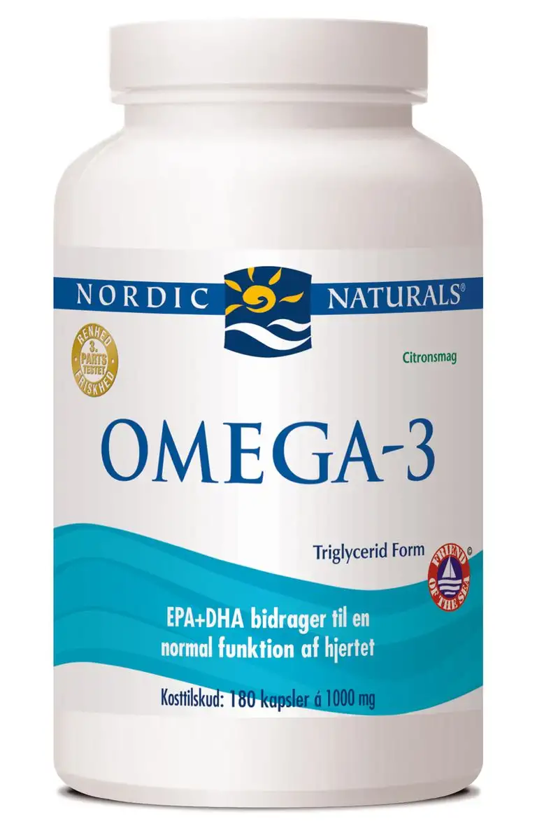 Nordic Naturals Omega 3 m. citrussmag - 180 kaps.