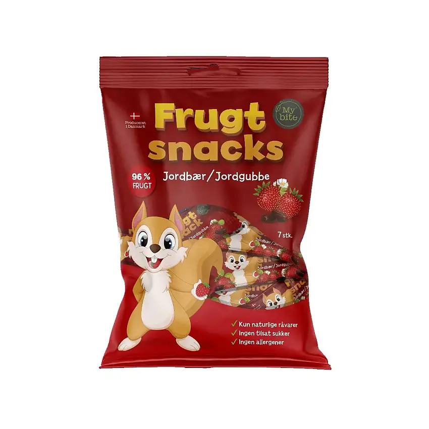 Nordthy Frugt Snacks Jordbær - 7 stk.