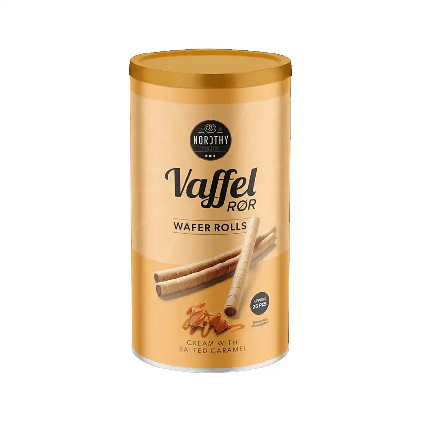 Nordthy Vaffelrør Salted karamel - 250 g