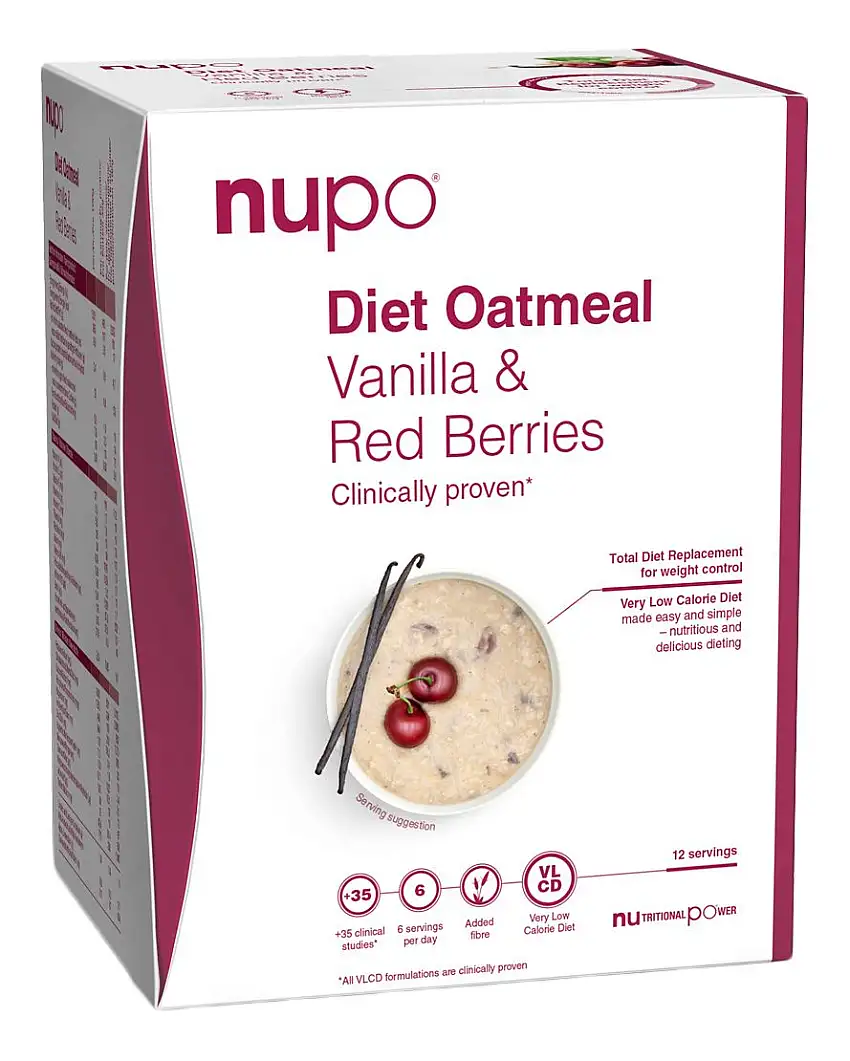 Nupo Diet Oatmeal Vanilla Red Berries - 384 g.