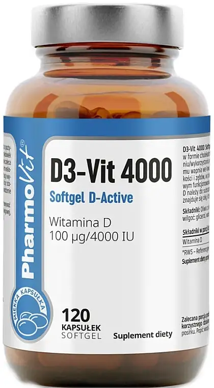 D3-Vit 4000 kosttilskud, 120 bløde geler 84131680