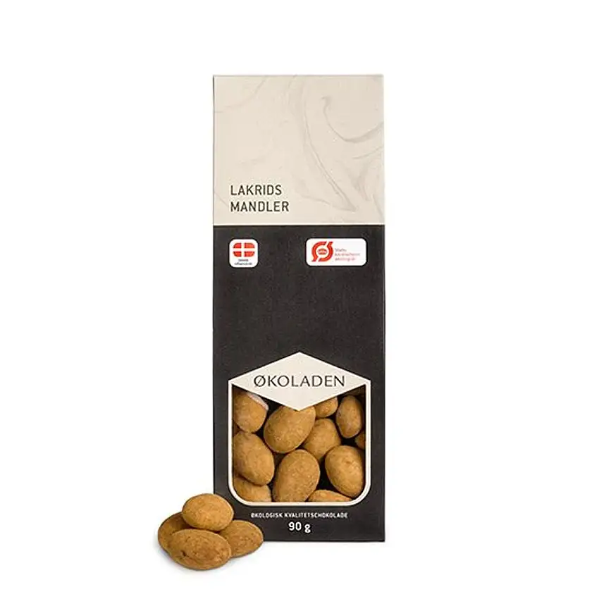 Økoladen Lakridsmandler choko Ø - 90 g