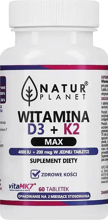Vitamin D3+K2, tabletter 76051767
