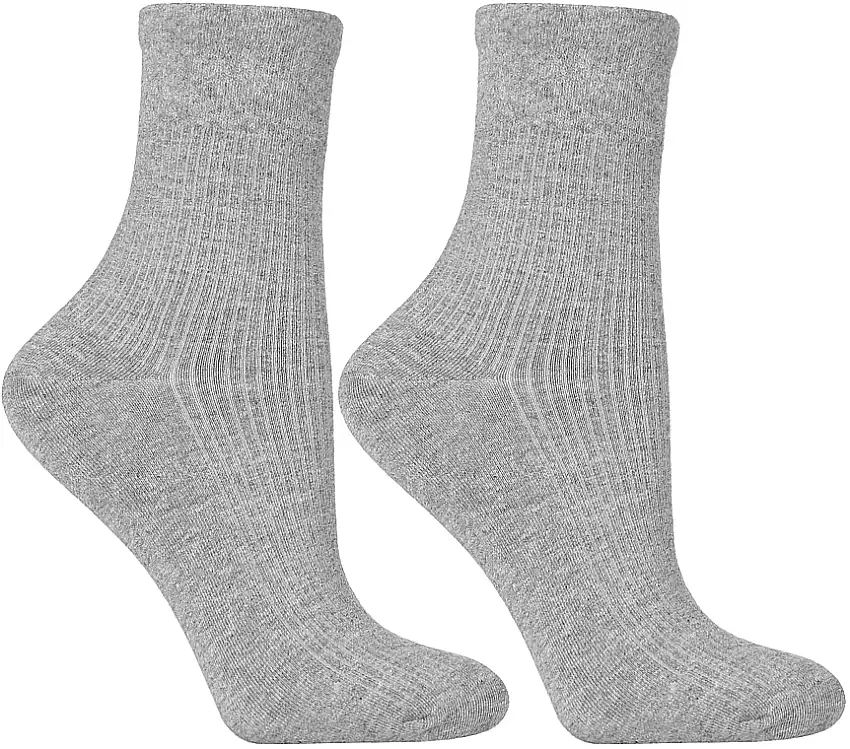 Dame lange ribstrømper CSL200-930, grå 83535827