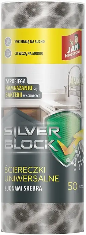 Universelle servietter med sølvioner i rulle, 50 stk 92261587