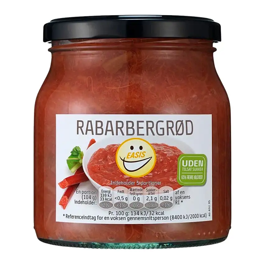 EASIS Rabarbergrød 520 g
