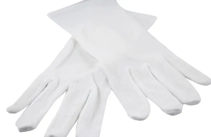 Nygaard Bomuldshandsker Hvid Str. 6
