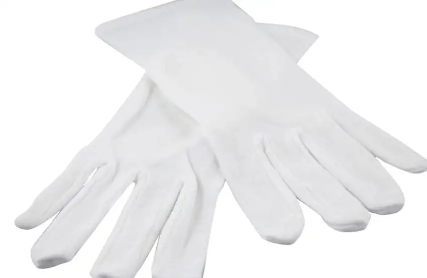 Nygaard Bomuldshandsker Hvid Str. 9