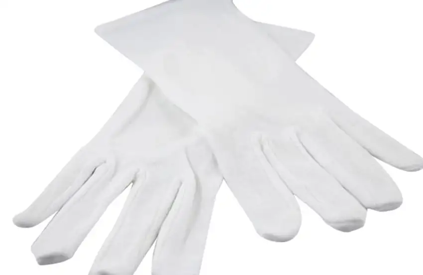 Nygaard Bomuldshandsker Hvid  Str. 8