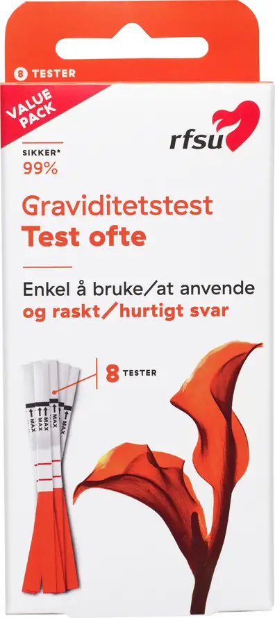 RFSU Graviditetstest strips - test ofte 8 stk