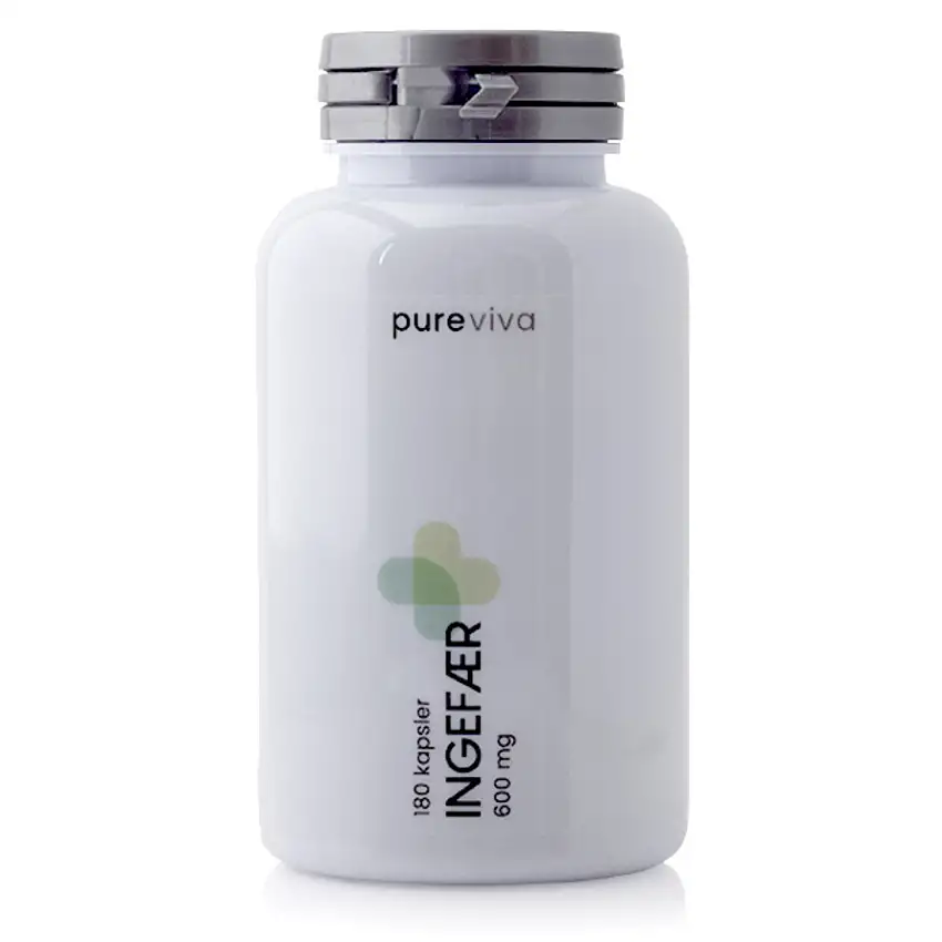 Pureviva Ingefær (600 mg) 180 kaps.