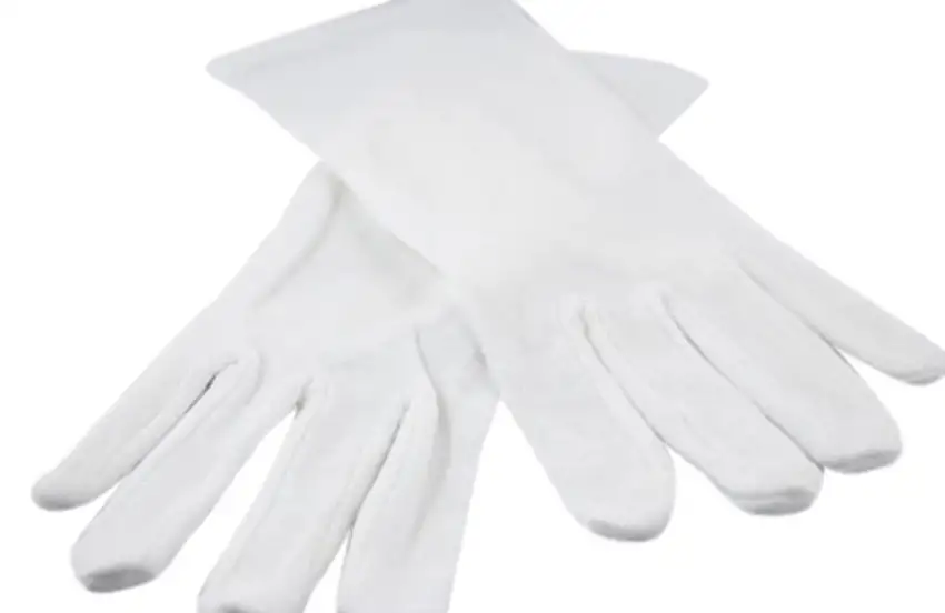 Nygaard Bomuldshandsker Hvid Str. 10