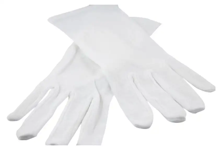 Nygaard Bomuldshandsker Hvid  Str. 7