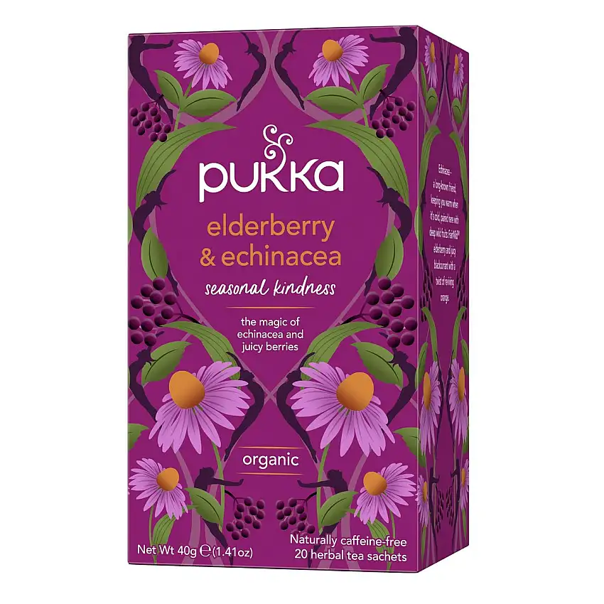 Pukka Elderberry & Echinacea te Ø - 20 breve