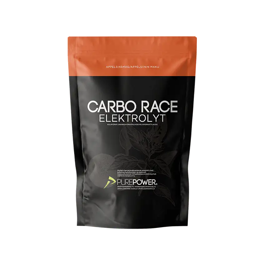 PurePower Carbo Race Elektrolyt appelsin - 1 kg