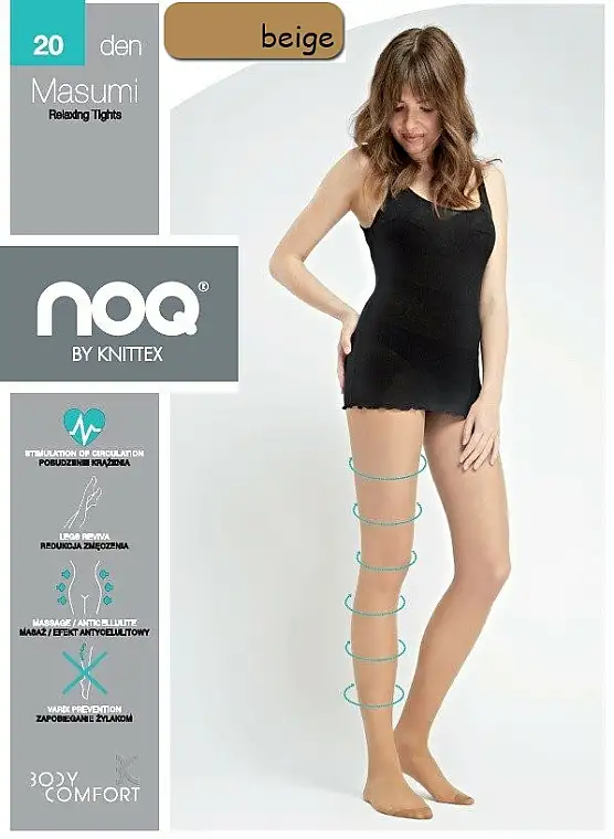 Kvinder Anti-Varicose Strømpebukser "Masumi“ 20 Den, beige 94734394