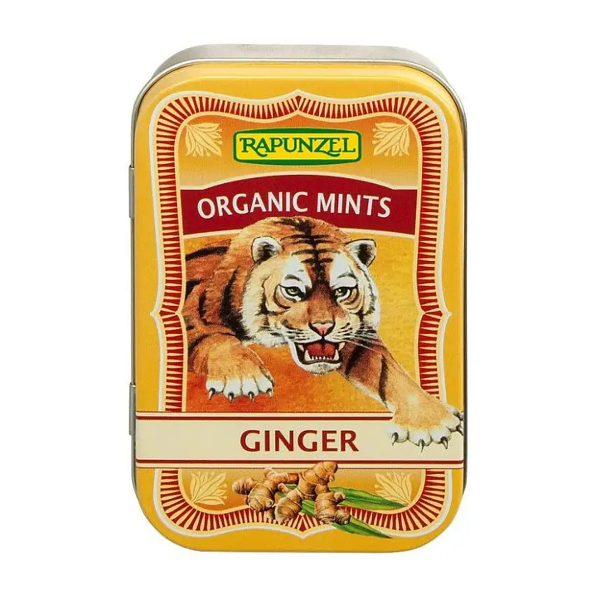 Rapunzel Mintpastiller m. ingefær Ø - 50 g