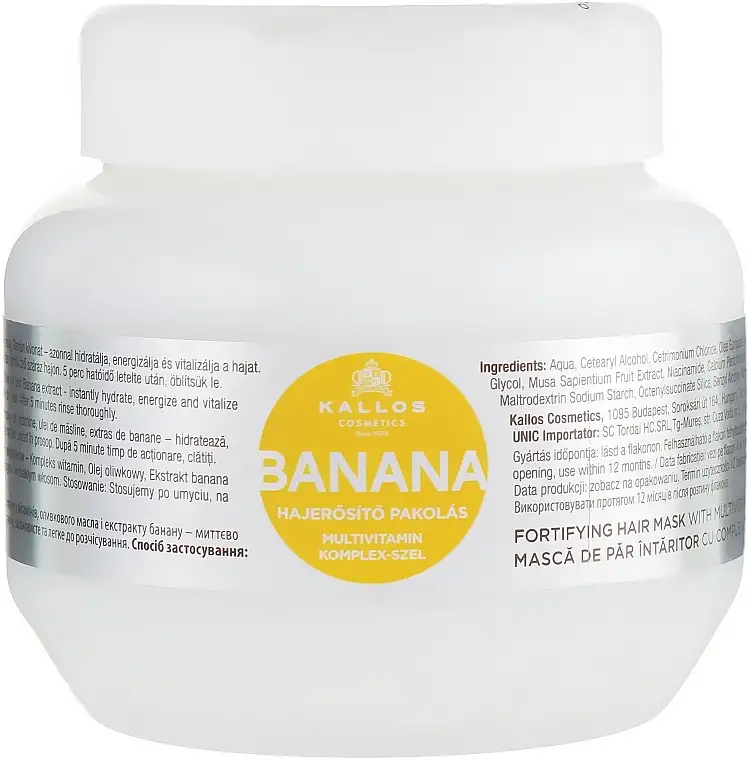 Styrkende hårmaske med bananekstrakt 59301372