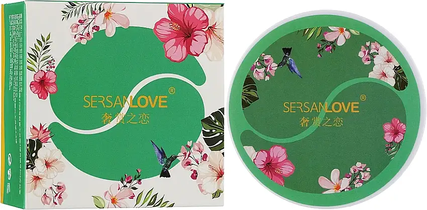 Grøn te hydrogelplaster 58404985