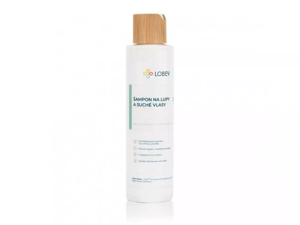 Lobey Shampoo mod skæl og tørt hår 200 ml