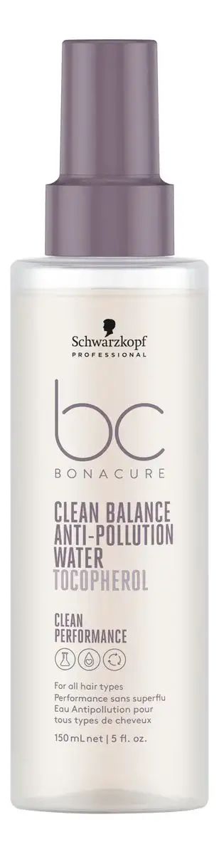 Schwarzkopf BC Clean Balance Anti-Pollution Water - 150 ml.