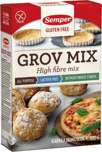 Semper Grov Brødmix Glutenfri - 500 g.
