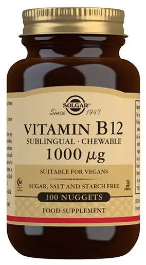 Solgar Vitamin B12, 1000 µg - 100 sugetabl.