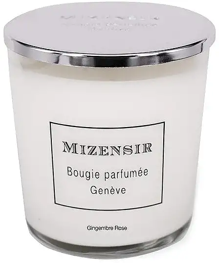 Lyserød ingefær duftlys med hætte 45561294