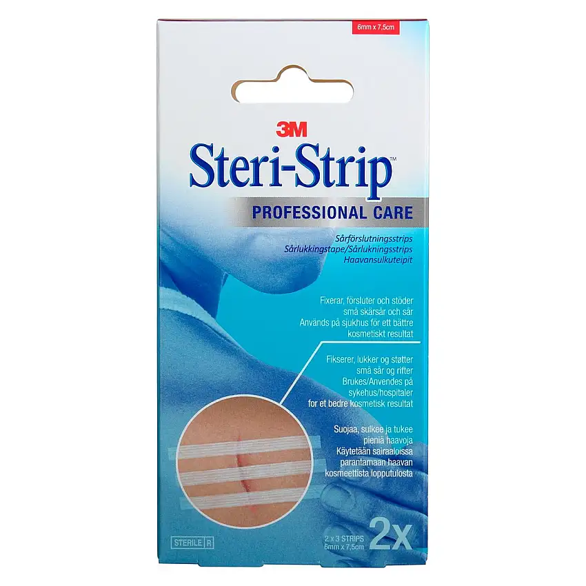 Steri-Strip Sårlukningsstrips - 6 x 7,5 cm - 6 stk