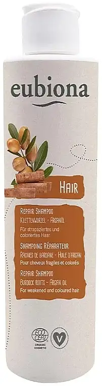 Shampoo til skadet og farvet hår med burderod og arganolie 46220396