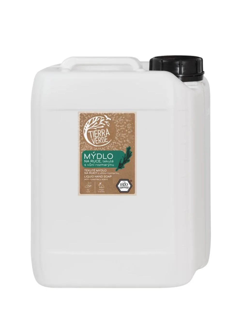 Tierra Verde Flydende håndsæbe med rosmarinduft (dunk 5 l)
