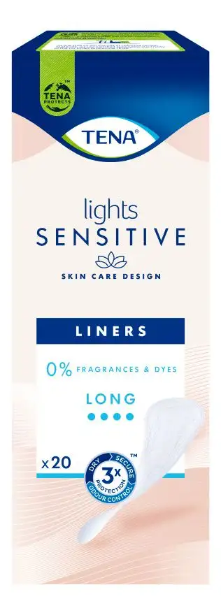 TENA Lights Sensitive Long Trusseindlæg - 20 stk.