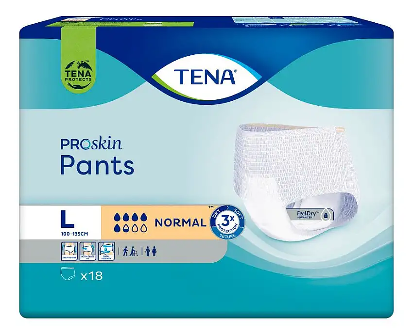 TENA ProSkin Pants Normal Bukseble Str. L - 18 stk.