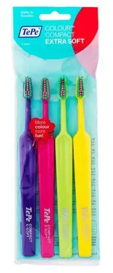 TePe Colour Compact Extra Soft - 4 stk