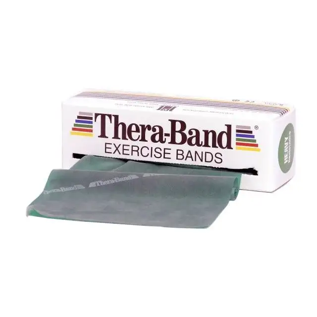 Thera Band Flad Elastik 5,5 m - Grøn Hårdhed 4