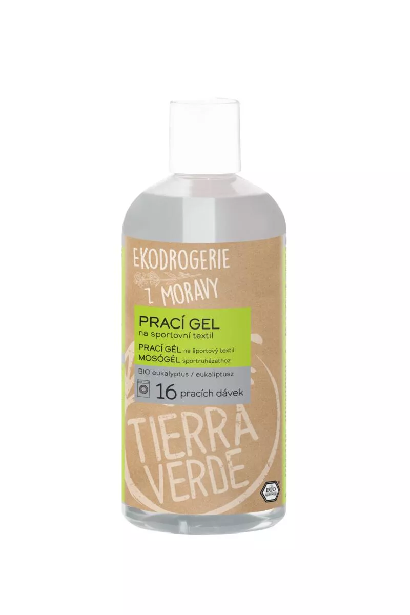 Tierra Verde Vaskemiddel til funktionelt og sportstekstil med ØKOLOGISK eukalyptus 500 ml