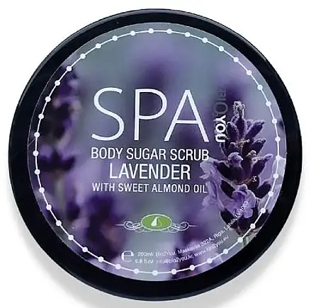 Sukker bodyscrub med sød mandel- og lavendelolie 90648508