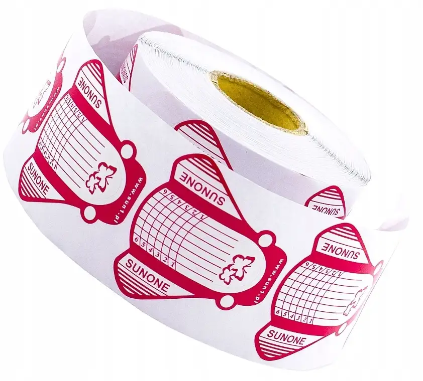 Negleforlængelsesskabeloner, 42 mm, bred, rød 96794406