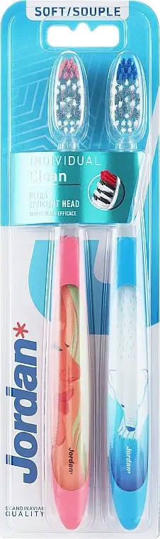 Tandbørster, bløde, blå med bjørn + blå-rød 71819384