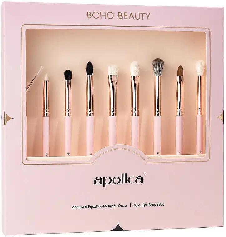 Sæt med makeupbørster, 9 dele 21637579