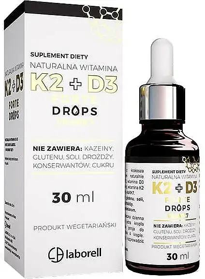 Kosttilskud "K2+D3 Forte Drops" 54095884