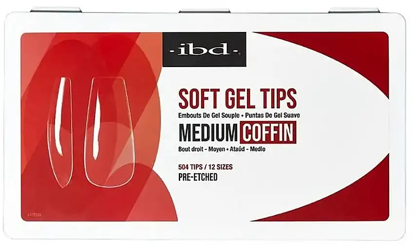 Gele tipper 'Mellem ballerina', 504 stk., 12 størrelser, gennemsigtige 66637295