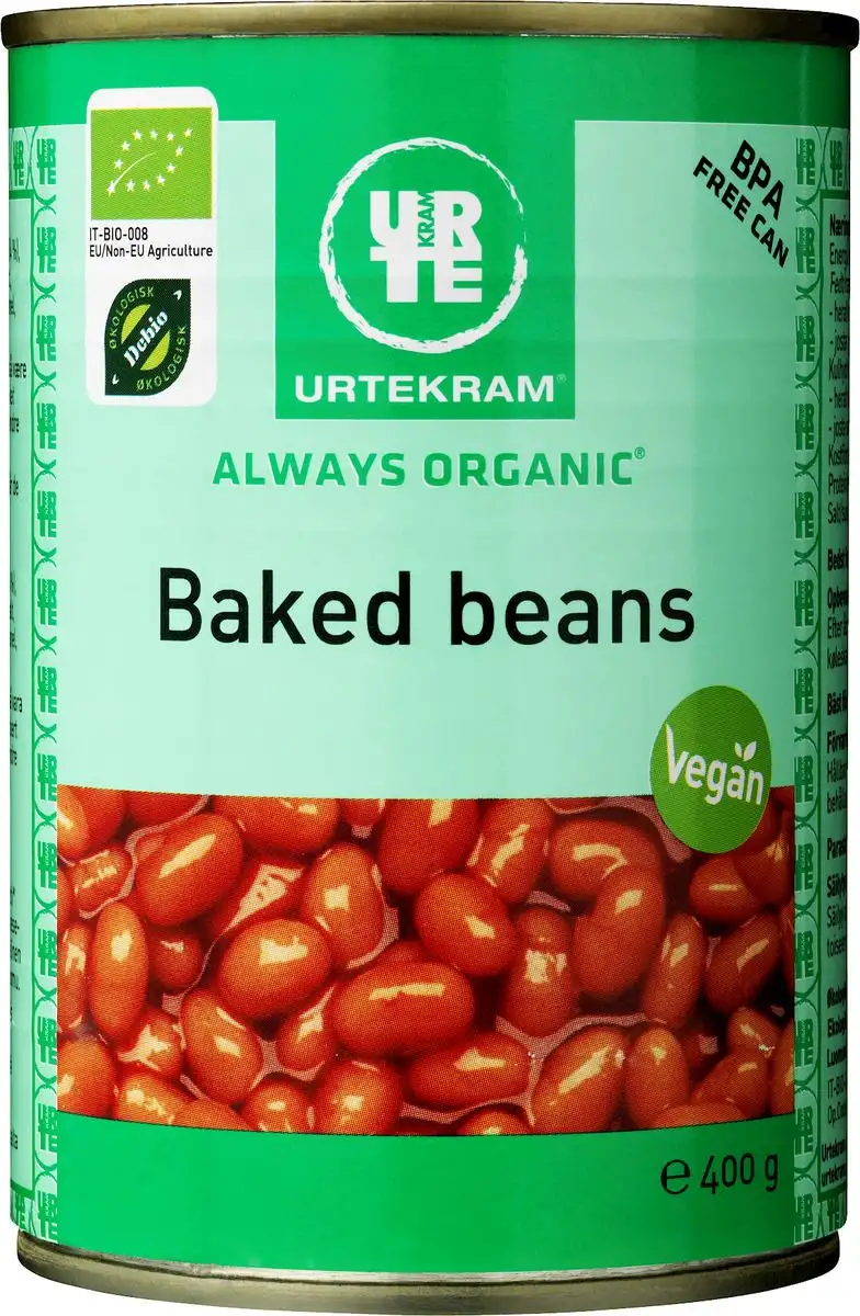 Urtekram Baked beans i dåse Ø - 400 g