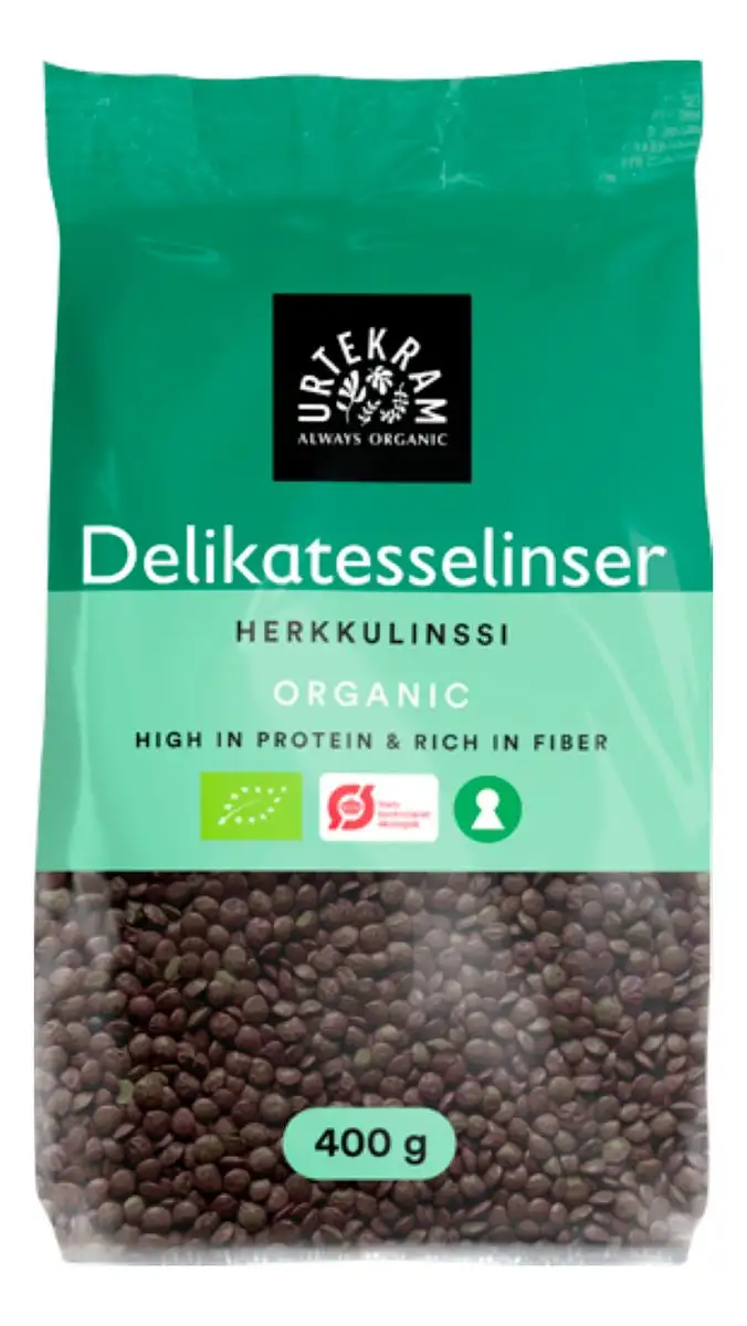 Urtekram Delikatesselinser Ø - 400 g.